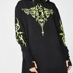 Dolls Kill x Current Mood "Cheat Sheet" hoodie